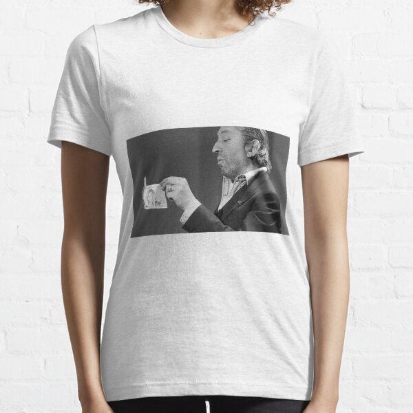 Serge Gainsbourg brûlant un billet T-shirt essentiel