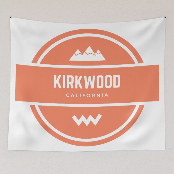 Item preview, Kirkwood Mountain Resort in California, USA, North America - Mountain Hiking Snowboard Ski Resort Vintage Logo designed and sold by Vintage-TM.