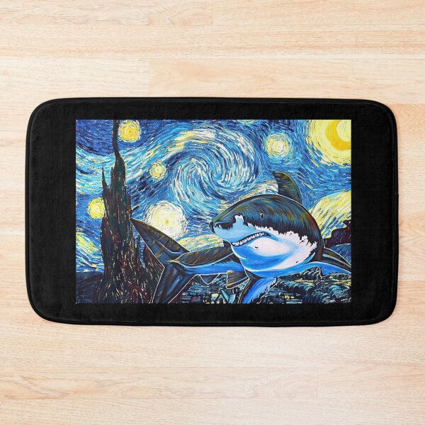 Item preview, Shark Starry Night Van Gogh - Shark Van Gogh - Starry Night Shark - Van Gogh Shark  designed and sold by hippololocc.