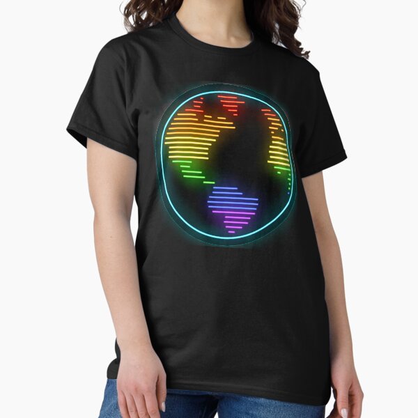 Item preview, LGBT World Map Clock Neon Sign designed and sold by Ikaroots.