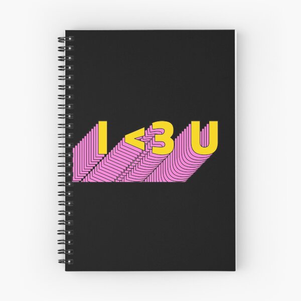 Item preview, I <3 U layered typography | I love you designed and sold by BeeMeCreative.