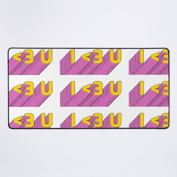 Item preview, I <3 U layered typography | I love you designed and sold by BeeMeCreative.