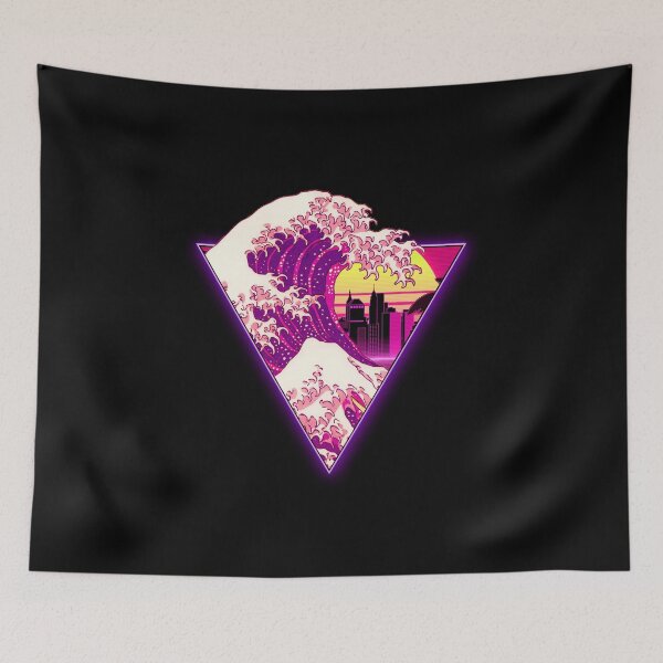 Item preview, The Great Retro Wave off Kanagawa  designed and sold by Kiboune.