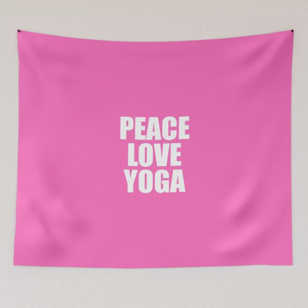 Item preview, Peace Love Yoga - Quote designed and sold by maniacfitness.