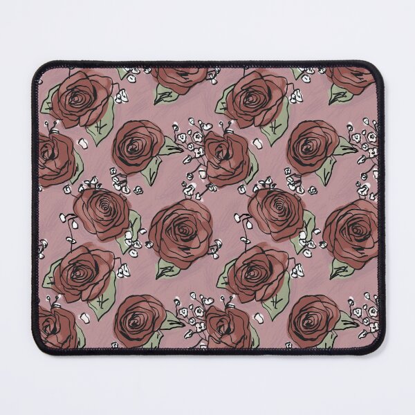 Item preview, Vintage Red Roses Pattern designed and sold by RoserinArt.