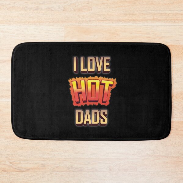 Item preview, Funny Humor Quote I Heart Hot Dads Daddy Father Red Fire | I Love Hot Moms & Dads | Funny Heart Designs designed and sold by PIODesign.