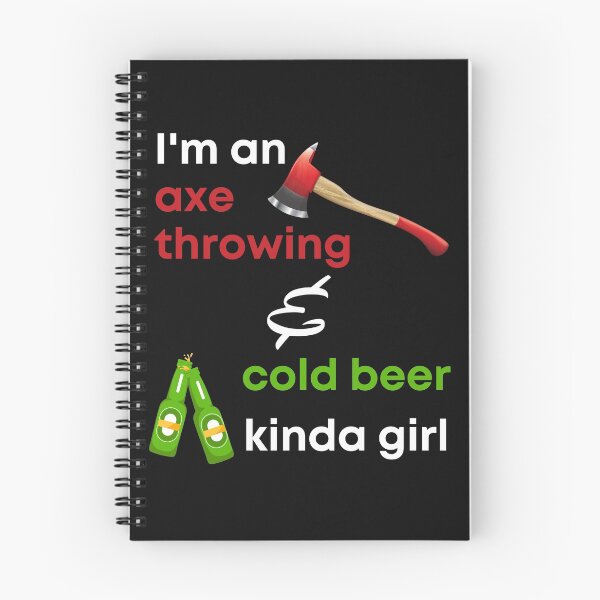 Item preview, Funny Axe Throwing for girl I'm an axe throwing and cold beer kinda girl designed and sold by Click-Like.