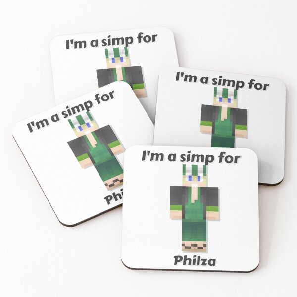 Item preview, I'm a simp for Philza (White Base) designed and sold by thecorvidking.
