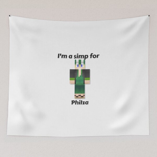 Item preview, I'm a simp for Philza (White Base) designed and sold by thecorvidking.