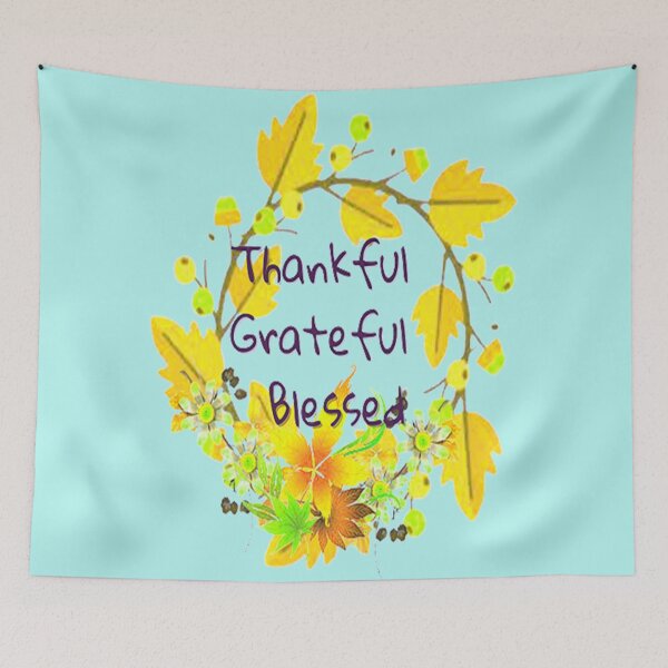 Item preview, Thankful Grateful Blessed, nr   2, Plaid and all things pumpkin Thanksgiving ,Thankful Grateful Blessed, Pumpkin spice and all things nice designed and sold by Adri Barnard.