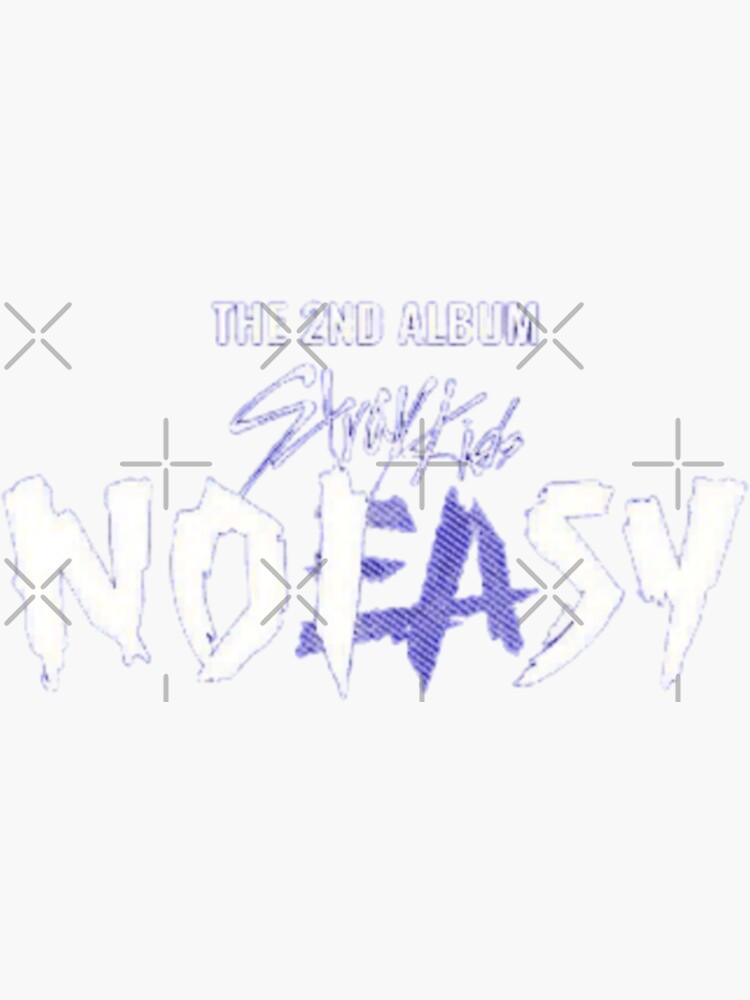 Stray kids NOEASY Comeback logo Sticker for Sale by K-skztee