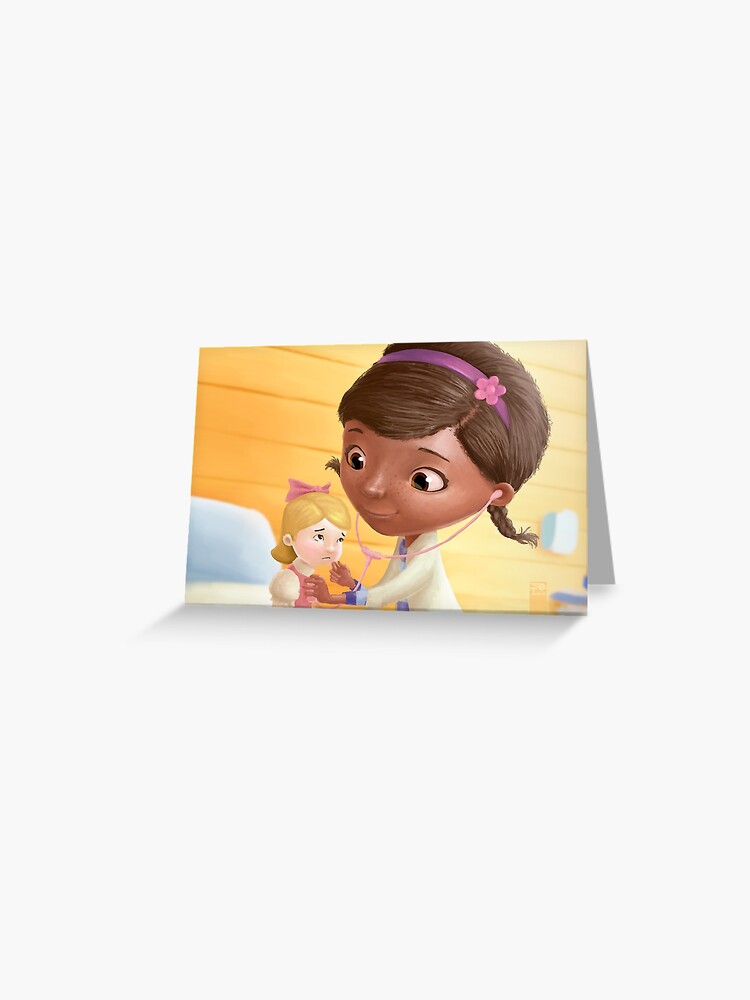 Doc Mcstuffins Dr Juguetes Greeting Card By Prepress Redbubble