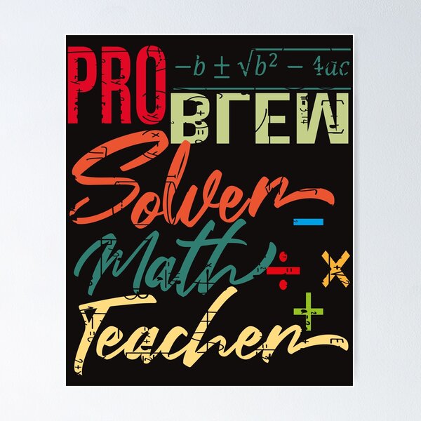 Item preview, problem solver math teacher designed and sold by designer-02.