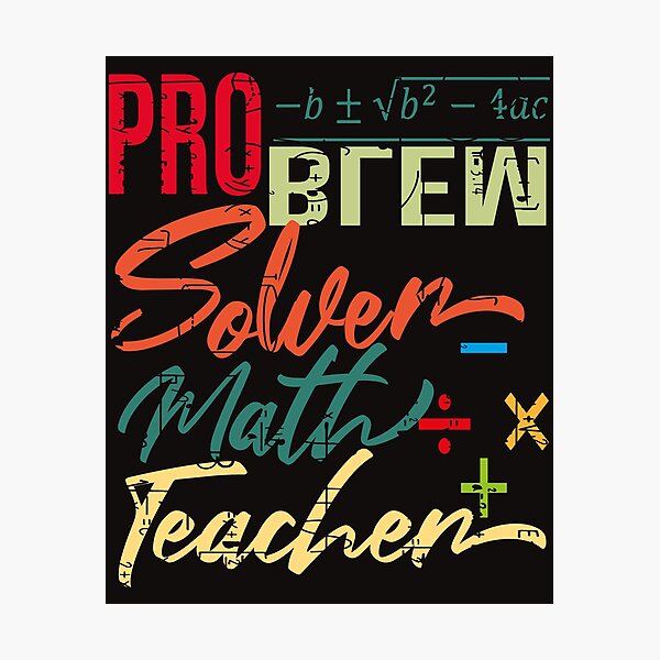 Item preview, problem solver math teacher designed and sold by designer-02.