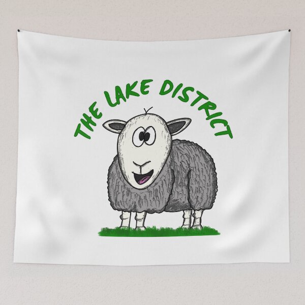 Item preview, The Lake District Funny Herdwick Sheep Cumbria designed and sold by doodlerob.