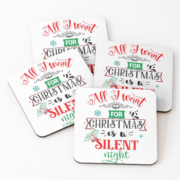 Item preview, All I Want For Christmas Is A Silent Night- Christmas Gift T Shirt, designed and sold by ILYASLAM.