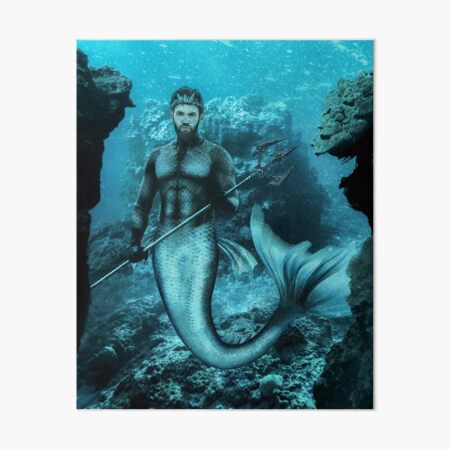 Item preview, Majestic Merman, Mythical Creature, Mermaid designed and sold by Your Favorite Shop.