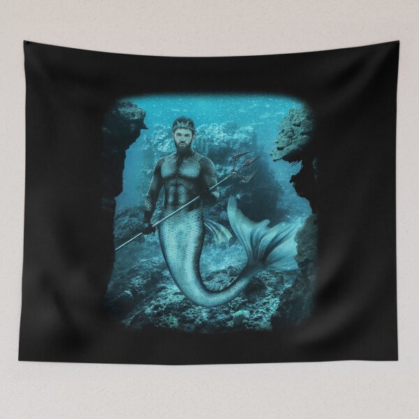 Item preview, Majestic Merman, Mythical Creature, Mermaid designed and sold by Your Favorite Shop.