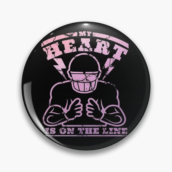 Item preview, My Heart Is On The Line Football Shirt, Football Lover Gift designed and sold by SoonSeen.