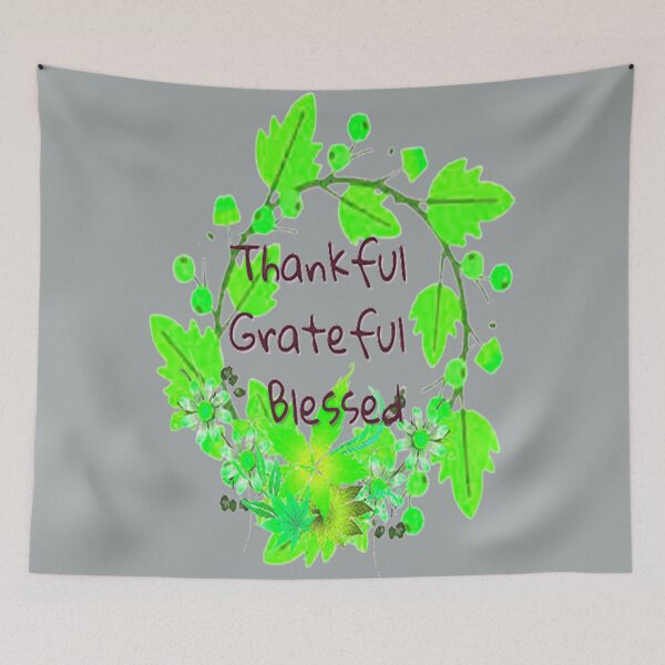 Item preview, Thankful Grateful Blessed, nr 3, Plaid and all things pumpkin Thanksgiving ,Thankful Grateful Blessed, Pumpkin spice and all things nice designed and sold by Adri Barnard.