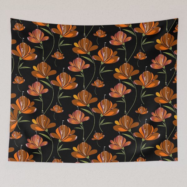Item preview, burnt orange autumn pattern designed and sold by dionysusgk555.