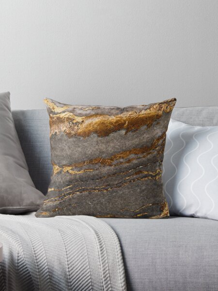 Gold and gray accent pillows best sale