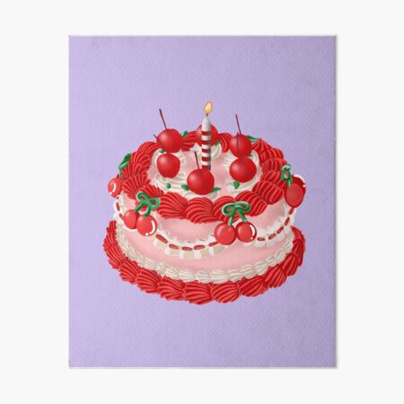 Birthday Cake Candle Art Board Prints Redbubble