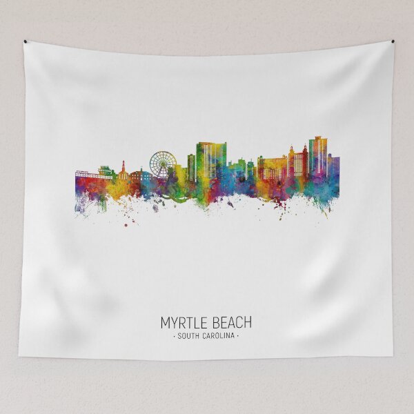 Item preview, Myrtle Beach South Carolina Skyline designed and sold by ArtPrints.