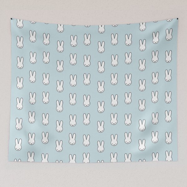 Item preview, cute pastel blue bunnies design designed and sold by moonbean-art.