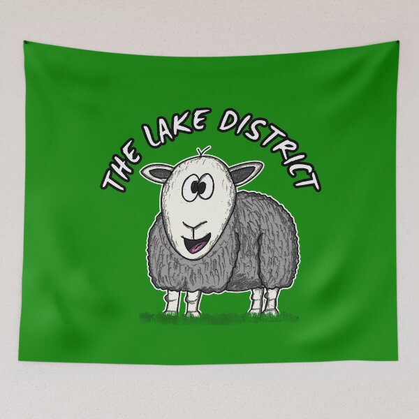 Item preview, The Lake District Funny Herdwick Sheep Cumbria designed and sold by doodlerob.