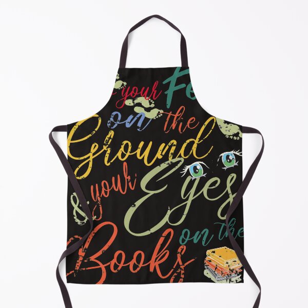 Item preview, keep your feet on the ground & your eyes on the books designed and sold by designer-02.