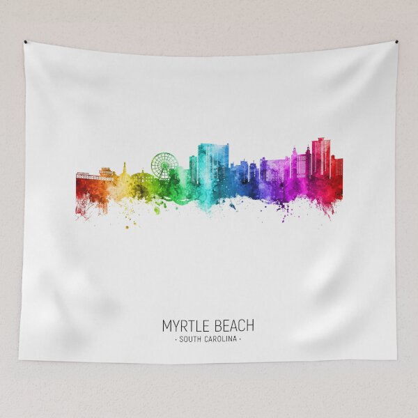 Item preview, Myrtle Beach South Carolina Skyline designed and sold by ArtPrints.