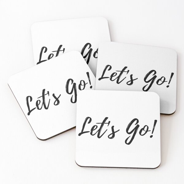 Item preview, Black Let's Go designed and sold by PolishedPin.