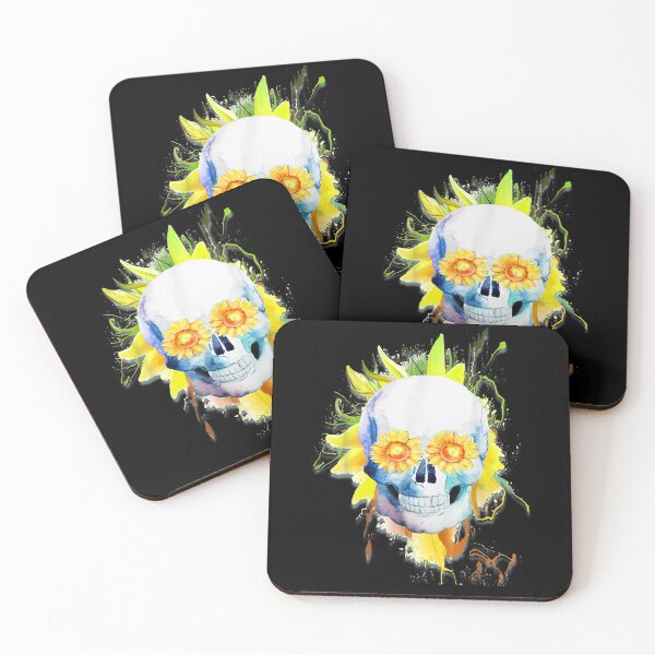 Item preview, Dia De Los Muertos And Halloween Sunflower Skull designed and sold by beata155.