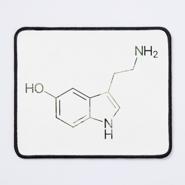 Item preview, Serotonin Chemical Structure designed and sold by radiantdark.
