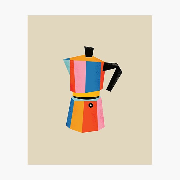 Item preview, Multicolor Moka Pot designed and sold by Meredith Ann.