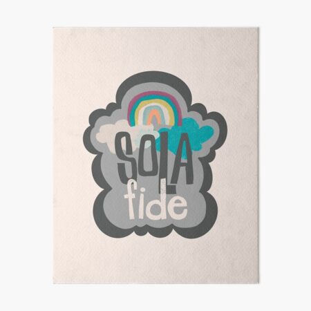 Vista previa del artículo con la obra «Sola Fide», diseñado y vendido por Christine Philbrick.