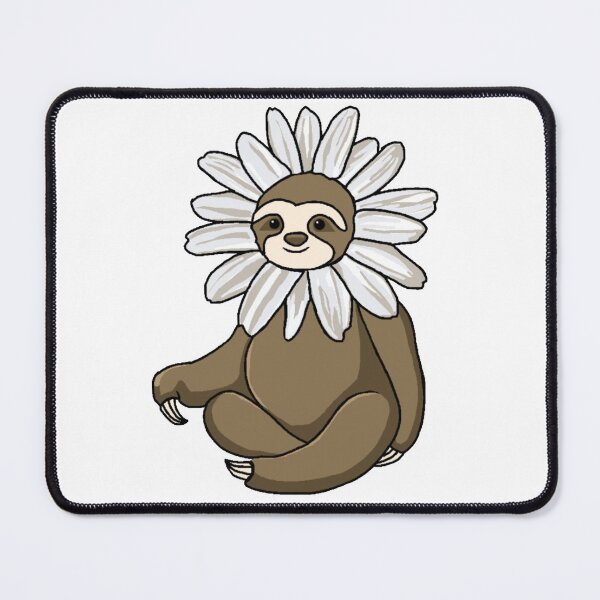 Item preview, Sloth Wearing A Daisy Flower designed and sold by radiantdark.