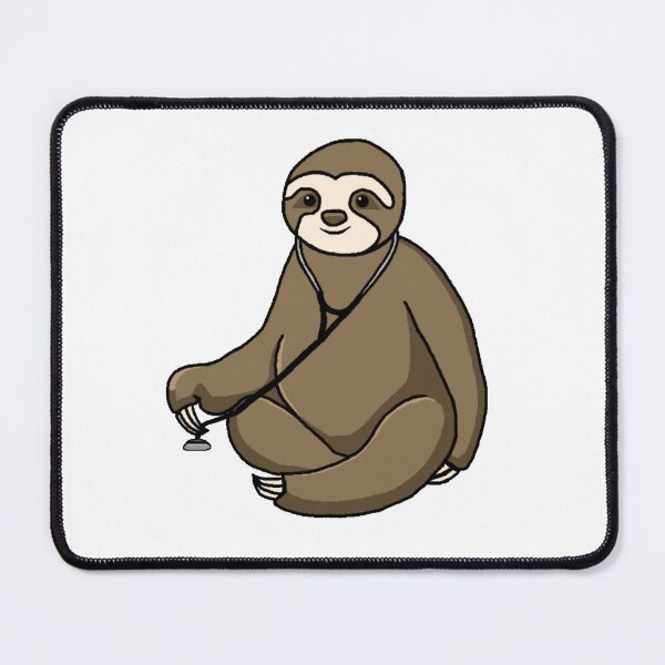 Item preview, Sloth Wearing A Doctor Stethoscope designed and sold by radiantdark.