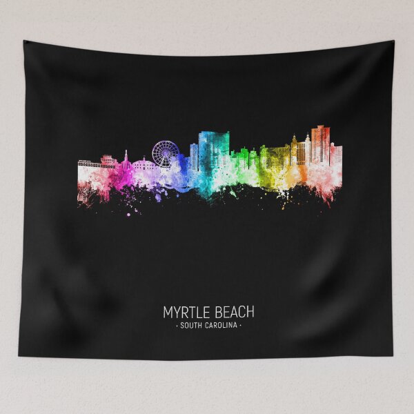 Item preview, Myrtle Beach South Carolina Skyline designed and sold by ArtPrints.