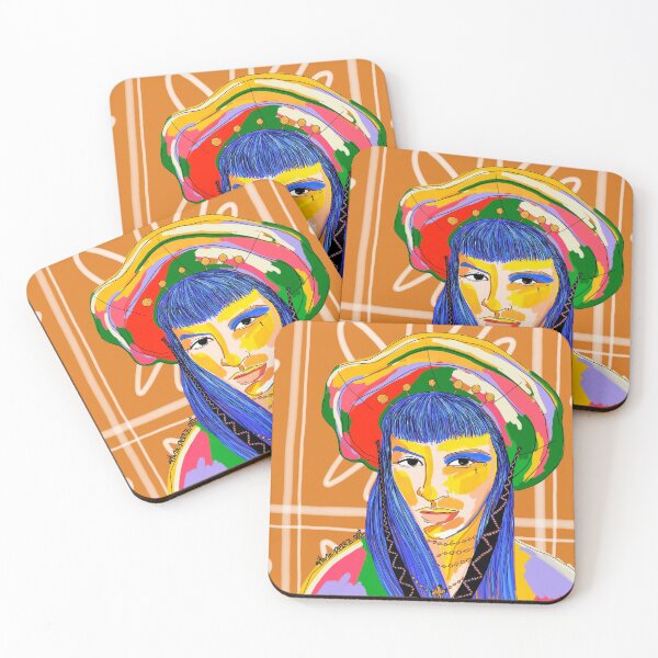 Item preview, Castilian woman blue hair designed and sold by Aitanaperez-art.