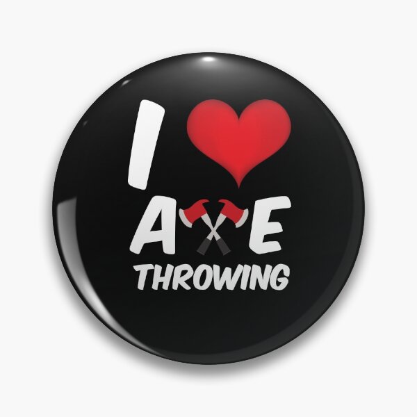Item preview, Funny Axe Throwing I love heart axe throwing designed and sold by Click-Like.