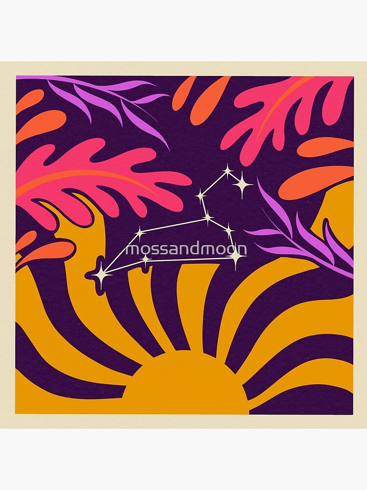 Abstract Leo Zodiac by mossandmoon