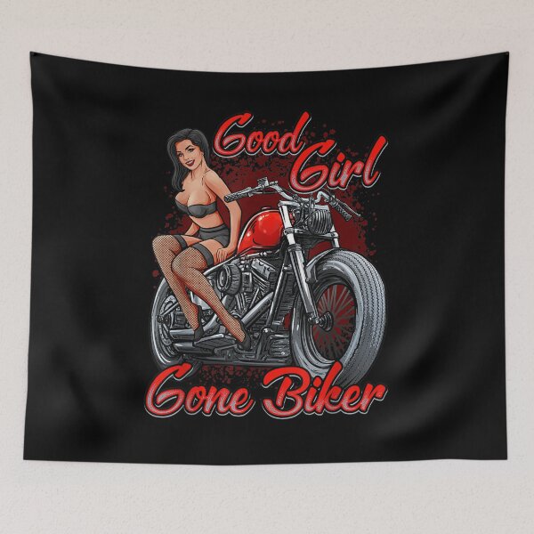Item preview, Sexy Pin Up Girl Biker Motorcycle Gift For designed and sold by beata155.