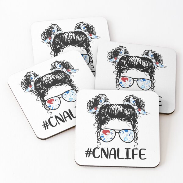 Item preview, Messy Hair Woman Bun CNA LIFE , Certified Nursing Life, Scrub Life Nursing designed and sold by ARTsPlural.