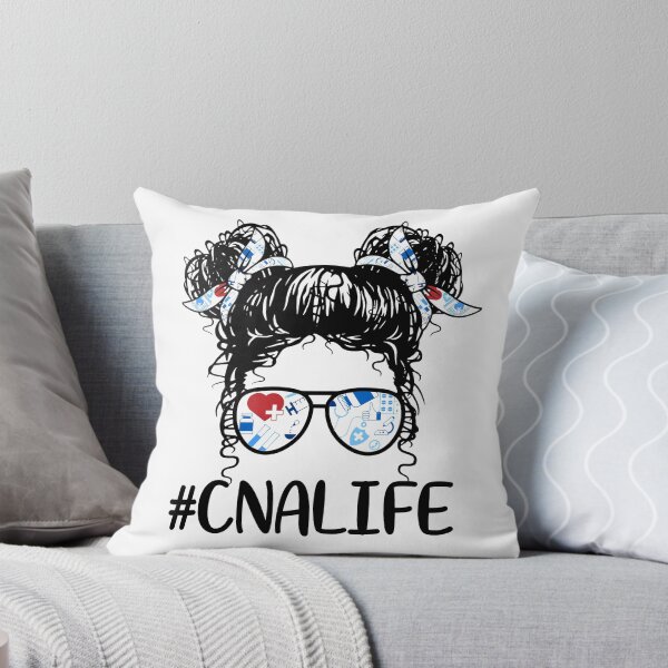 Item preview, Messy Hair Woman Bun CNA LIFE , Certified Nursing Life, Scrub Life Nursing designed and sold by ARTsPlural.