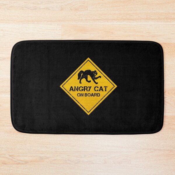 Item preview, Angry Cat On Board Sticker Sign For Cars | Christmas Gift designed and sold by CAUTION SHOP.
