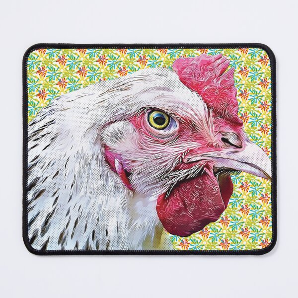 Item preview, Chicken with Vintage Abstract Background designed and sold by theblueofmyeye.
