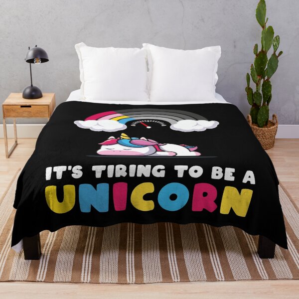 Item preview, It's tiring to be a unicorn  designed and sold by Mad-Minds.