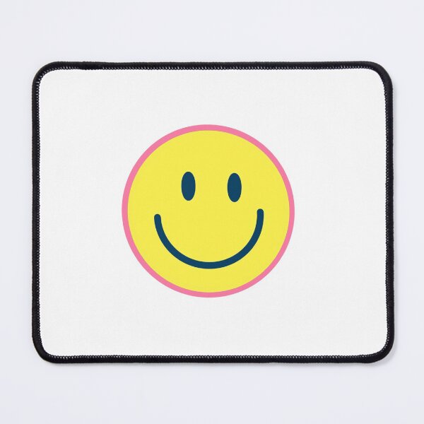 Item preview, Cute Smiley Face Pink Navy and Yellow designed and sold by MadeByAyla.